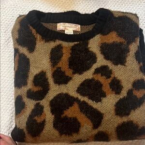 Band of Gypsies Black and Brown Knit Sweater size Small  Never Worn!